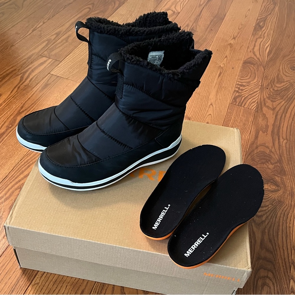 Women's Snowcreek Sport Mid Zip Polar Waterproof Boots -Merrell